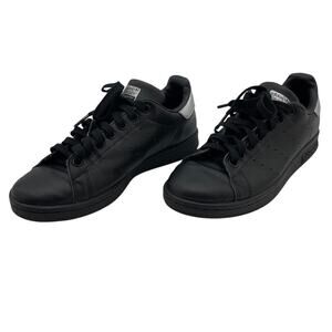 Adidas Stan Smith Sneakers BB5156 Black/Silver Athletic Shoes Leather US 6 1/2